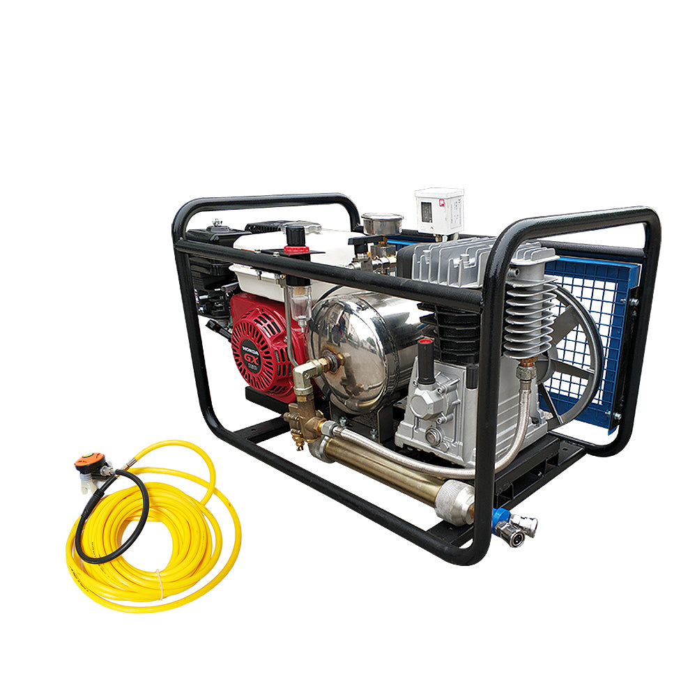 DIVING BREATHE AIR COMPRESSOR WITH TUBE & MASK & RESPIRATOR GAS POWER